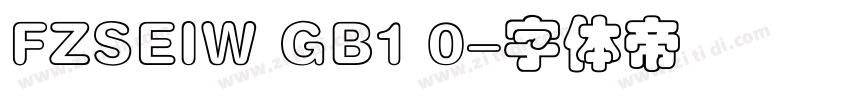 FZSEIW GB1 0字体转换
